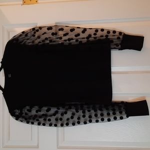 SheIn sheer sleeve blouse